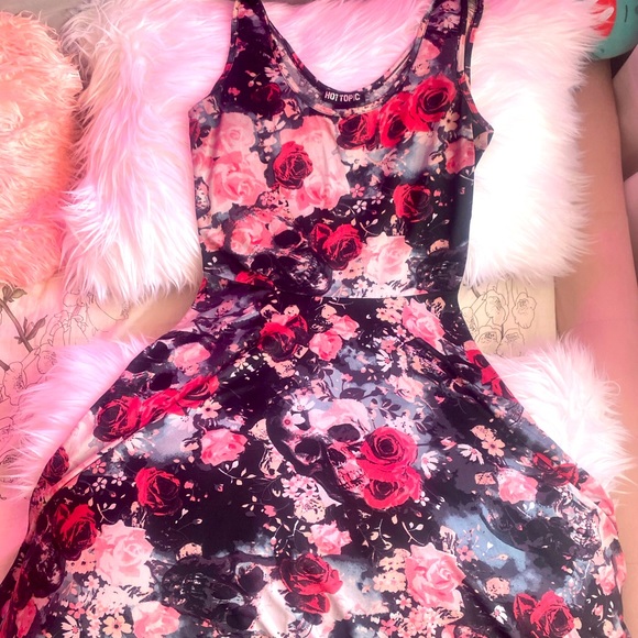 Hot Topic Dresses & Skirts - Skull and Flower Sundress